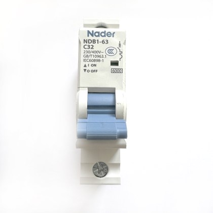Nader NDB1-63 C32 32A 32 Amp MCB Circuit Breaker Type C